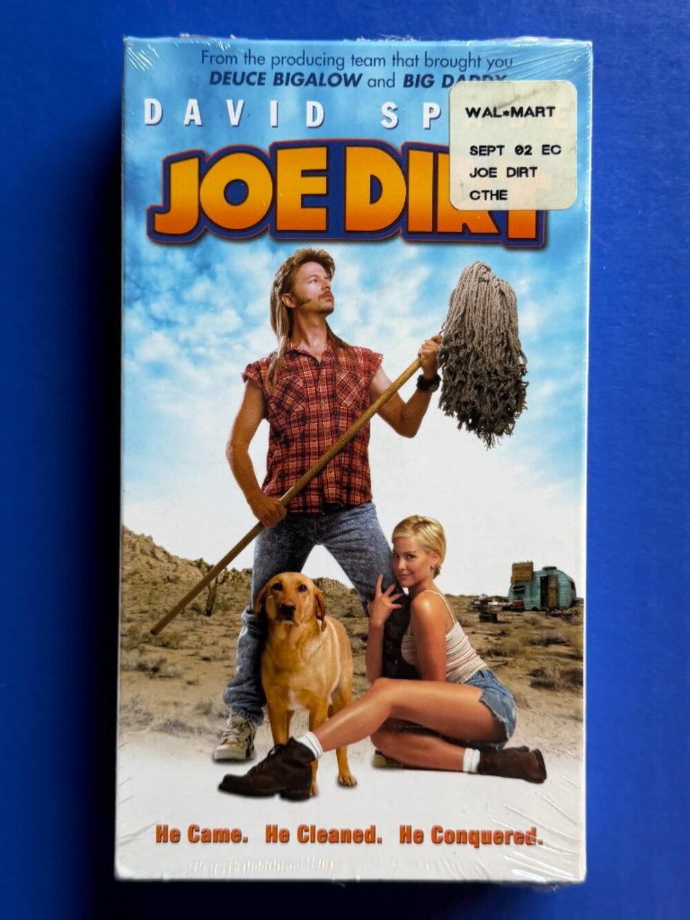 JOE DIRT VHS 2001 Comedy David Spade Christopher Walken PG-13 NEW & SEALED